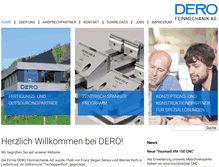 Tablet Screenshot of dero.ch